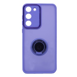 Capa com Anel de Suporte para Samsung Galaxy S23 Plus Roxo Fumado Capa com Anel de Suporte para Samsung Galaxy S23 Plus Roxo Fumado
